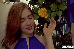 vixen rides cock like a beautiful redhead goddess