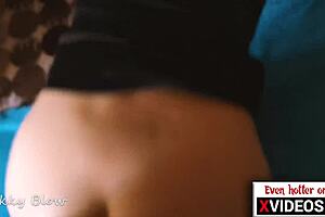 Getting a huge cock inside my pussy with butt plug, loud moanings and sensual doggy sex.