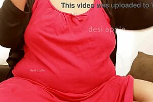 Beautiful Indian woman with large breasts in hot scene