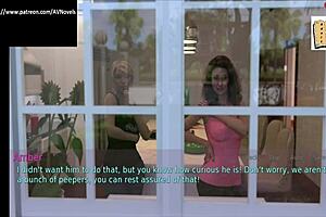 A young and a mature woman, both amateurs, showing off their big cans