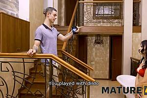 Mature Actress Moans During Intense Encounter With Stepson