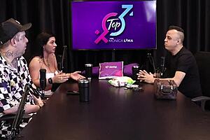 She says, 'Give me that blowjob after hearing about the condom in sheer red lingerie, Freddy, the king of dogging.'