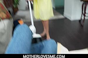 naughty blonde latina milf vivianne desilva gives a taboo blowjob to her big cock stepson