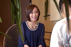 Skinny Japanese teen gets massaged and fucked at JAV studio