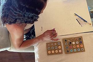 Brunette Milf Gives Handjob To Cumshot