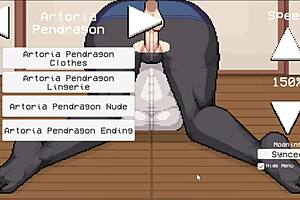 3D animated game with pixel art style featuring big assed characters
