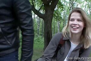 Beautiful blonde gets hardcore anal in a hot pickup scene