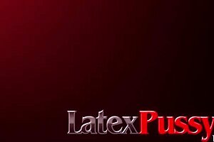 krystal in latex gets her ass licked and fingered while bound for bdsm fetish play