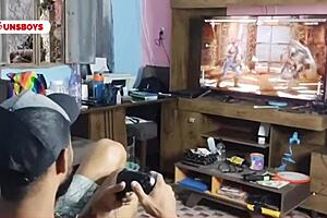 Heterocurious Friend Fucks Two Guys Bareback, Riding Big Asses Hardcore