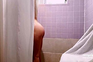 omg, caught my step son jerking off! gotta help him cum fast on my tight pussy before husband notices.