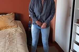 The Maid's Husband Watches While I Get Dressed For Work