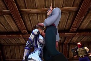 Parody of Warcraft with hot and steamy scenes in the throne room