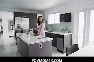 Povmom4k - Busty Milf Stepmother Penny Barber Wants to Check My Stepsons Functions, Nude and Sexy