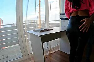 Hot college babe seduced by stepbro for wild sex