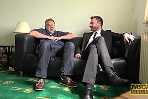 british subslut fucked hard and fed nasty maledoms cum