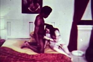 Vintage Nurse Cares For Patient In Retro Hospital