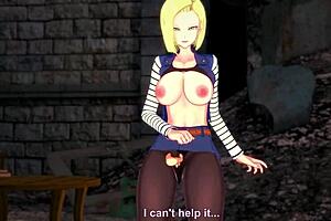 android 18, you sucking cock and getting fucked?