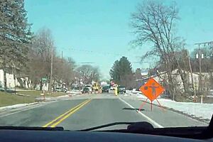 Feeling Exposed While Driving Ball Gagged and Flashing