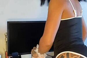 sexy tattooed brunette bitch solos in reality pornstar scene