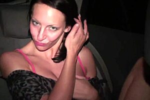 a girl joins the public dogging gang bang orgy through car windows