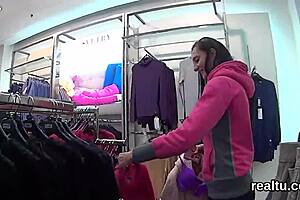 Czech girl feels temptation and gets reamed in shopping centre POV