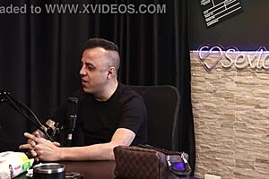 She says, 'Give me that blowjob after hearing about the condom in sheer red lingerie, Freddy, the king of dogging.'