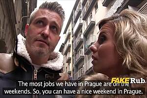 Blonde milf wife cheats on husband with quickie for cash in lingerie