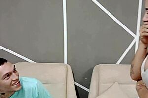 Mother-in-law craves cock, gets creampie in throat