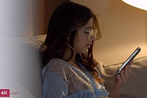 megan glock has a threesome with her boyfriend and his friend, getting deepthroated