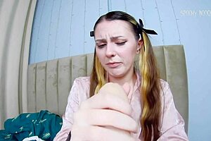 Stepdad seduces his innocent-looking stepdaughter for intense action