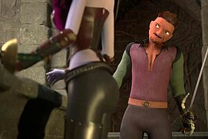 Busty Elf Dominates Man in Fight, Rewarded by His Cock in 3D Animation