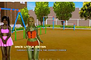3D porn game with commented gameplay: Naked Breeding Island
