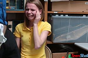 crying small-titted russian teen thief gets punished with hard fucking.