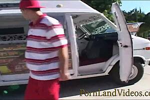 Young blonde Cindy with perfect round ass seduces and gets fucked by a big cock