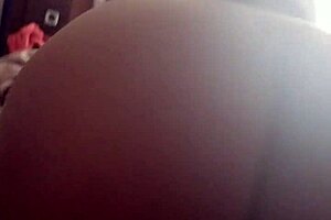 she rides with her big ebony ass in pov