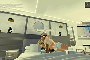 Blonde bitch rides monster cock in doggystyle blowjob