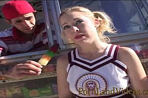 Young Blonde Cindy Gets Seduced And Fucked With Monster Cock!