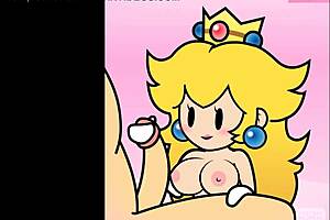 paper peach hand job animation by peachypop34