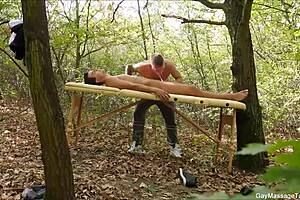 Young gay twinks enjoy hot massage and blowjob.