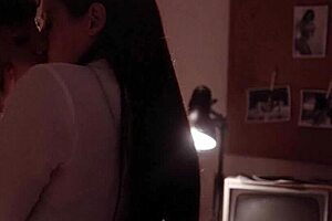 angela white and jenna foxx finger fuck and lick each other's big natural tits in the office