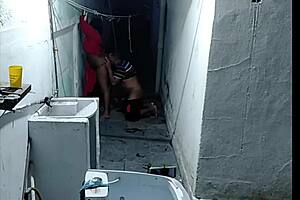 Neighbor catches me naked sweeping and forces me to suck his cock.