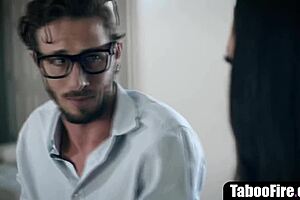 hot office clerk with colleague at work