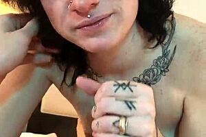 Hot Tatted Petite Sucking Cock Emotionally