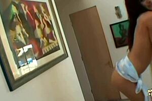 Latina fashion MODEL does ANAL as good as she SUCKS COCK in mad THREESOME