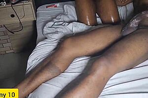 dude beast fucks petite girl bent over with monster cock!