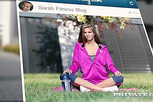 blonde sarah kay gets assfucked in the gym