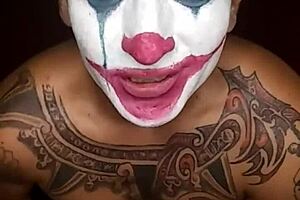 Joker Cosplay Solo Masturbation Fun