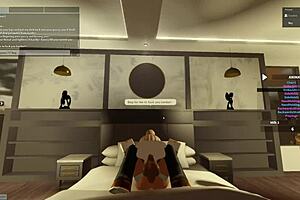 Blonde bitch rides monster cock in doggystyle blowjob