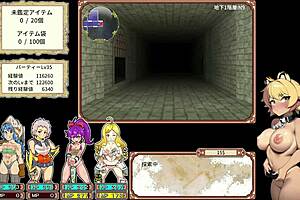 challenging this god game with 4 bitches exploring dungeons in danero+ let's play part 1