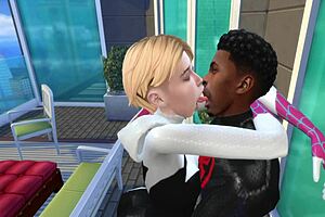 Miles Morales and Gwen Stacy in hardcore 3D action